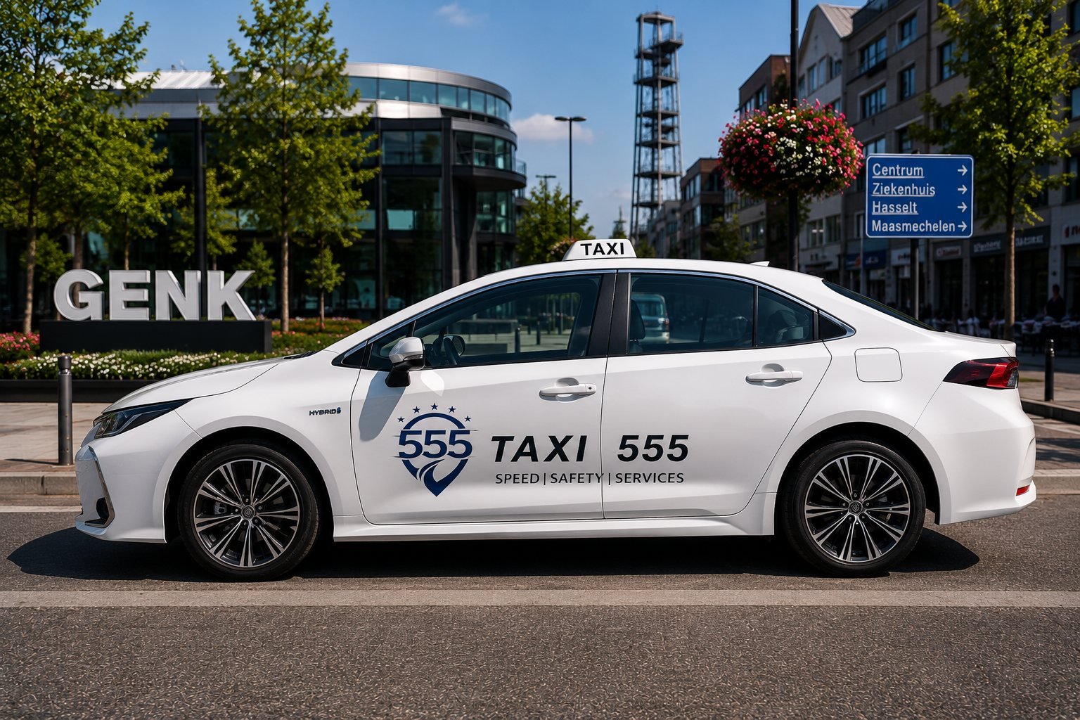 Taxi 555 private transfer from Belgium to the Netherlands